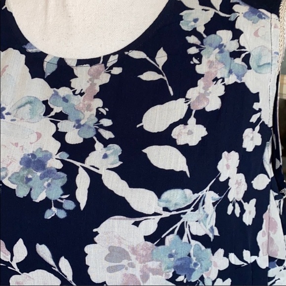 J. Jill Dresses Jjill Floral Aline Sleeveless Maxi Dress 5 Long In